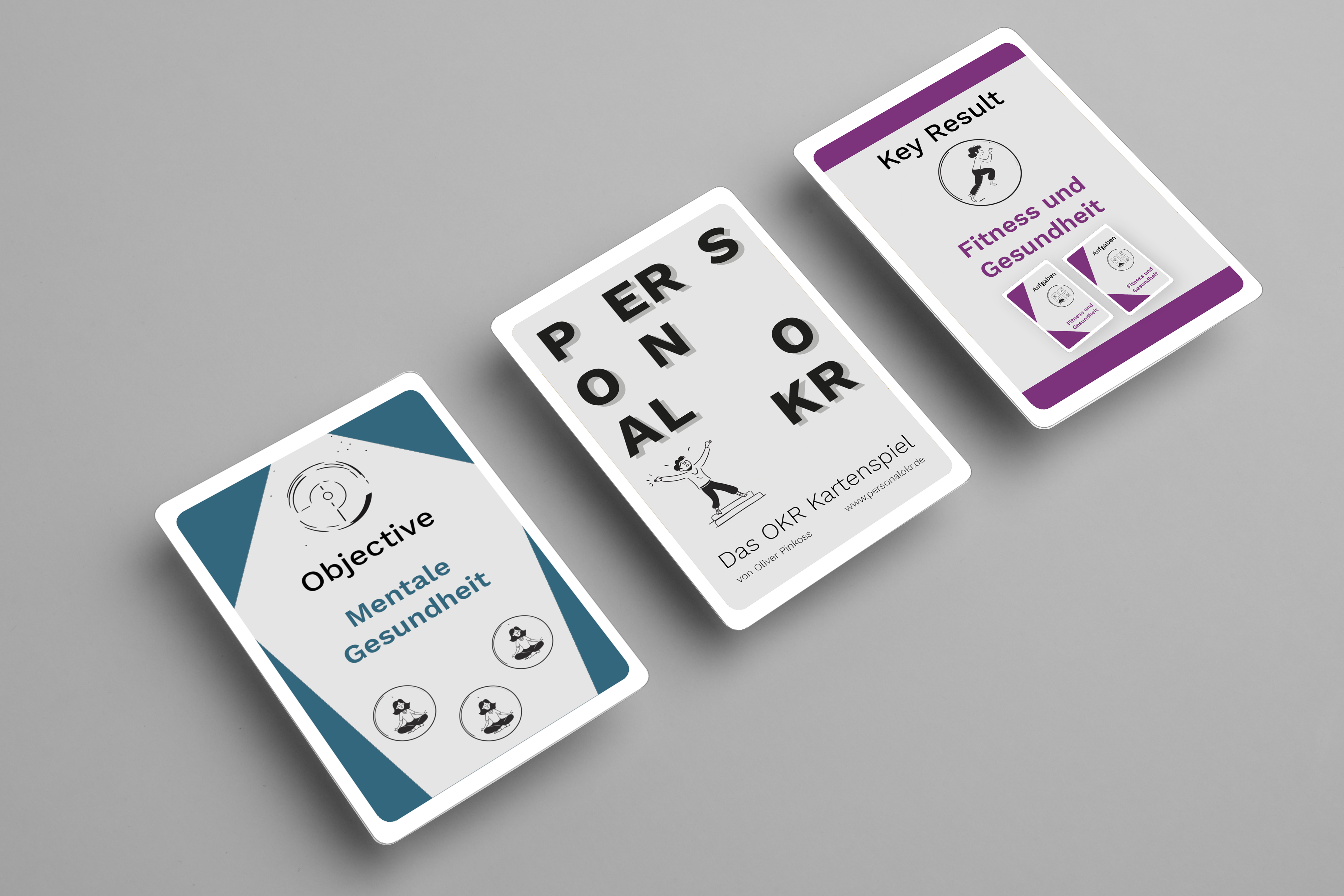Auswahl der Personal OKR Spielkarten